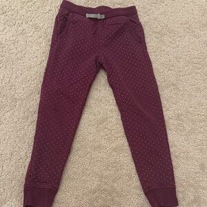 Tea Collection Maroon Dot Kids Joggers